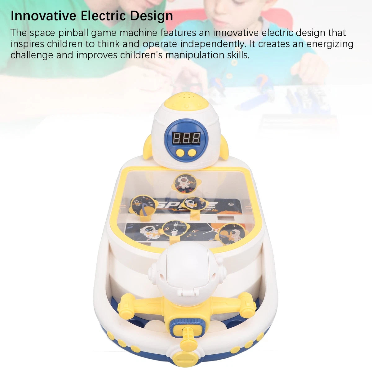 Interactive Rocket War Space Shooting Game Console with LED Lights & Music (Ages 3+)