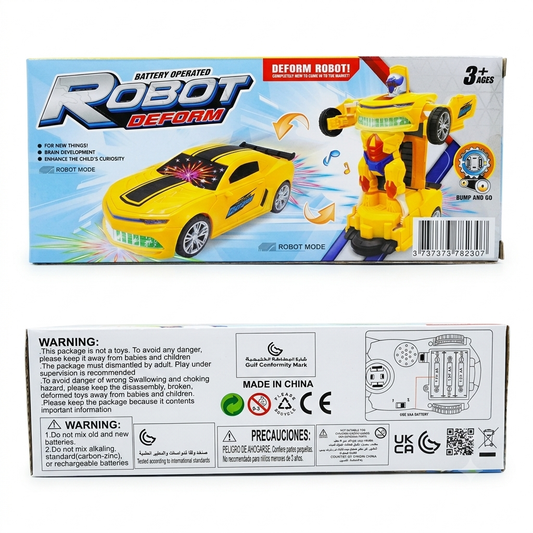 Transforming Robot Car with Lights & Sounds