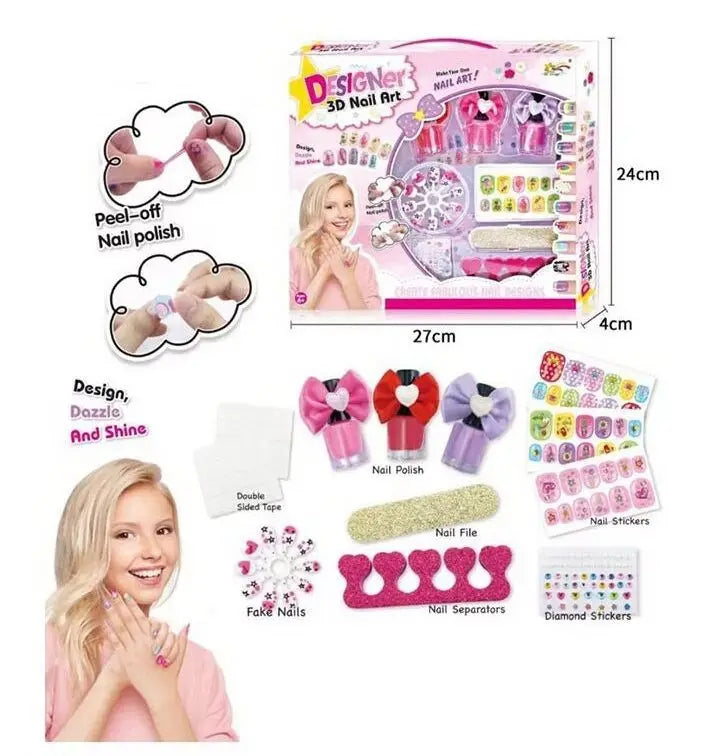 Designer 3D Nail Art Toy Set for Girls