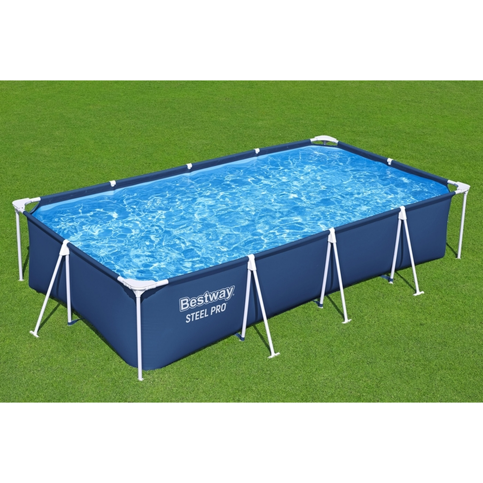 Bestway Steel Pro Rectangular Pool Set – 4.00 × 2.11 × 0.81 m