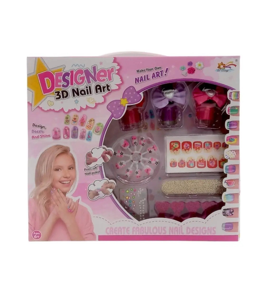 Designer 3D Nail Art Toy Set for Girls