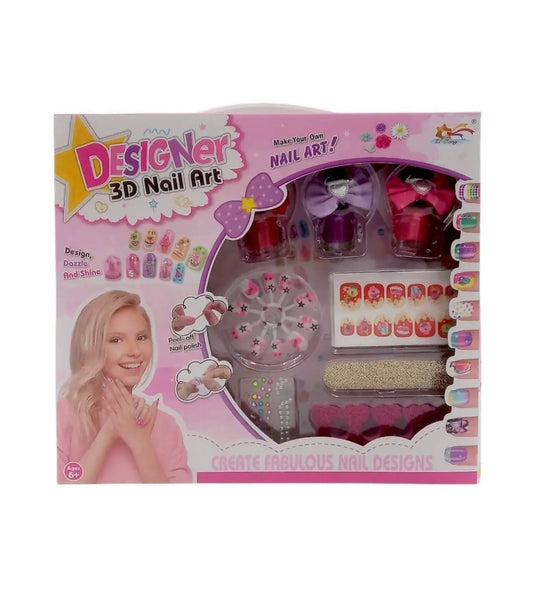 Designer 3D Nail Art Toy Set for Girls