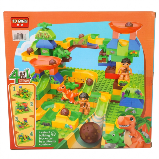 4-in-1 Dinosaur Marble Run Building Set – view 2