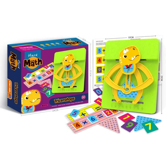 Math Triceratops Board Game (Multiplication and Addition)