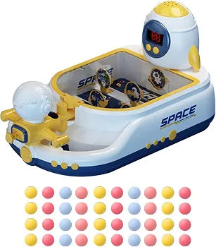 Interactive Rocket War Space Shooting Game Console with LED Lights & Music (Ages 3+)